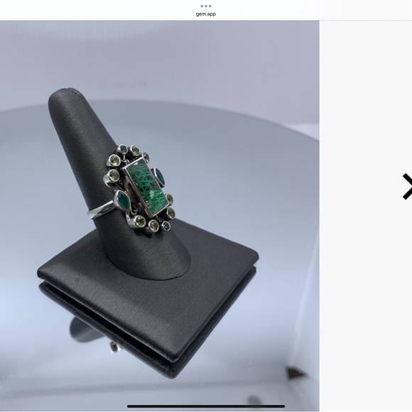 NEW Nicky Butler 925 Sterling Silver Peridot and Green Multi Gemstone Ring - Picture 3 of 6